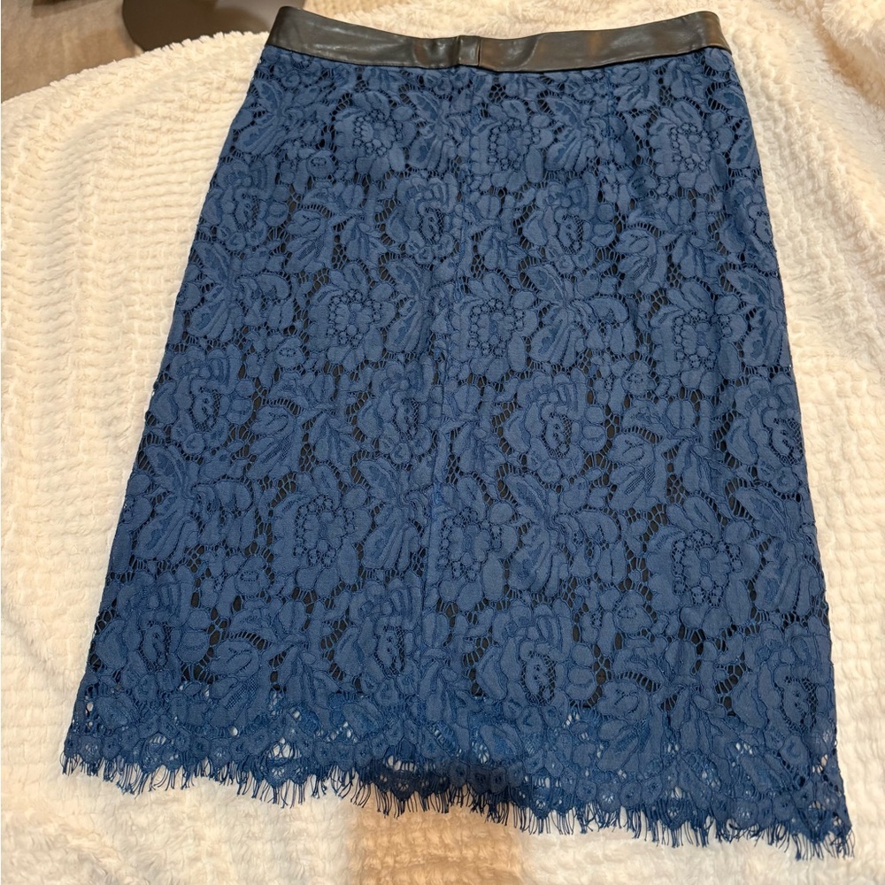 Brixon Ivy Blue Lace Skirt NWT Size Medium